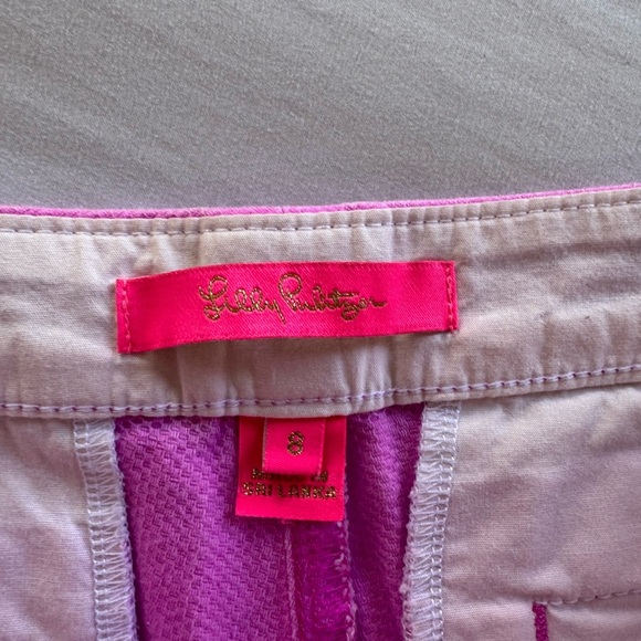 Lilly Pulitzer Pink Scalloped Women Shorts size 8 - Picture 7 of 7